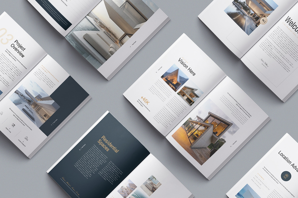 Real Estate Modern Brochure Template, a Brochure Template by TemplateFolio-Shop (Photo 3 of 16)