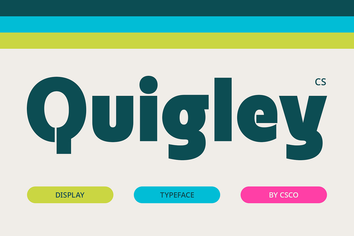 CS Quigley – Bold Font, a Sans Serif Font by Craft Supply Co. (Photo 1 of 8)