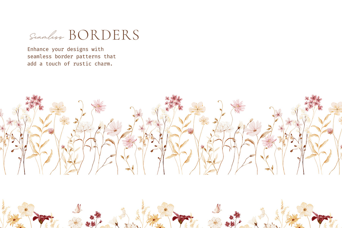 Autumn Watercolor Wildflowers, a Decorative Illustration by Altea Design Studio (Photo 9 of 11)