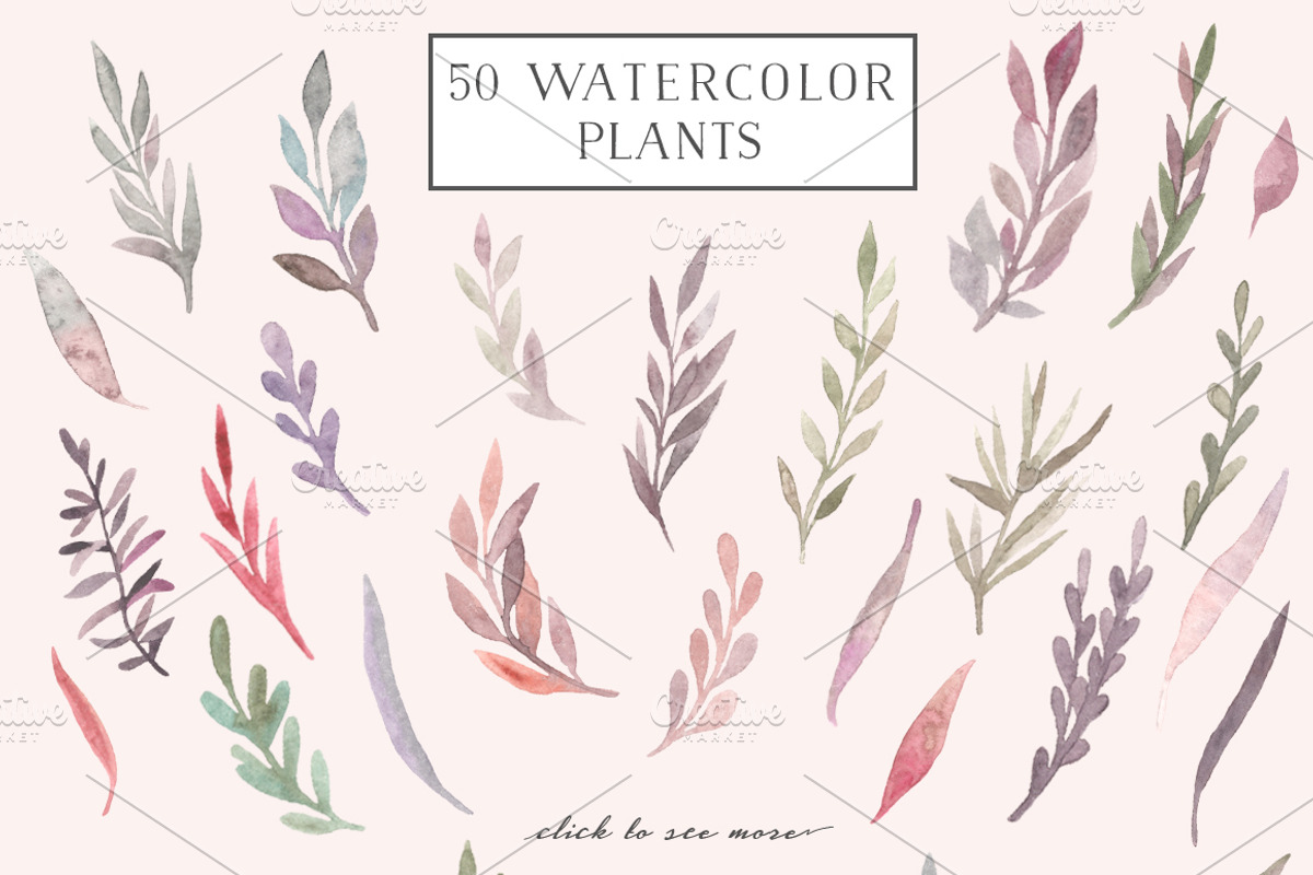 Watercolor flora. Dreamy collection, a Decorative Illustration by Bang Bang Bureau (Photo 2 of 7)