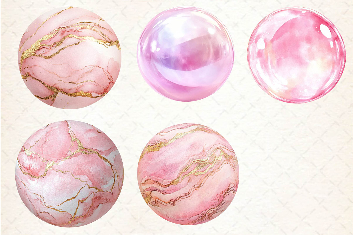 Soft Girly Round Shapes Clipart, an Illustration by Dream Creation (Photo 6 of 6)