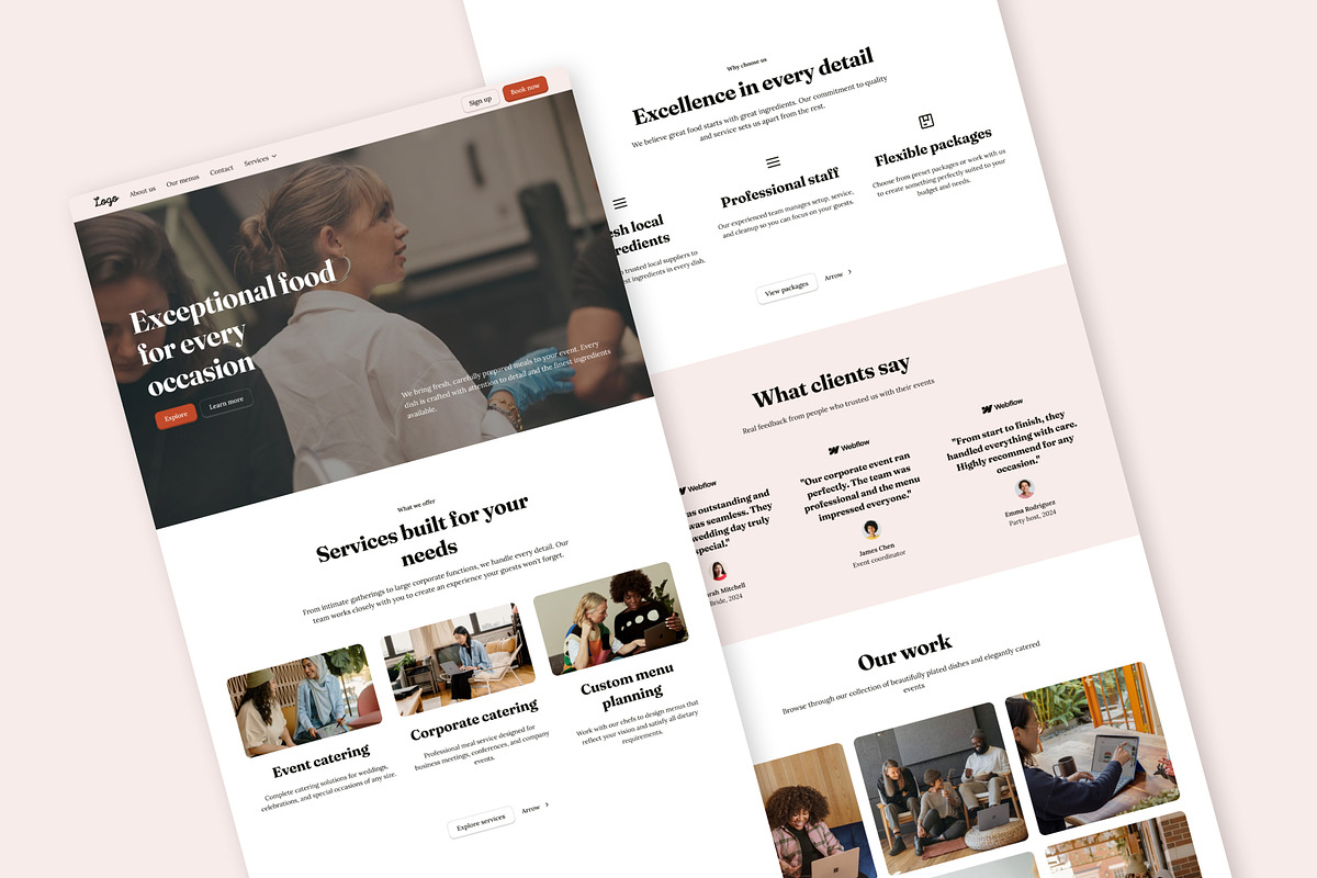 Catering - Landing Page, a Landing Page Template by RPWDS (Photo 2 of 3)