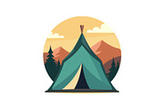 Outdoor Camping Tent Vector Pack, an Object Graphic by Designs_River (Thumbnail 6 of 13)