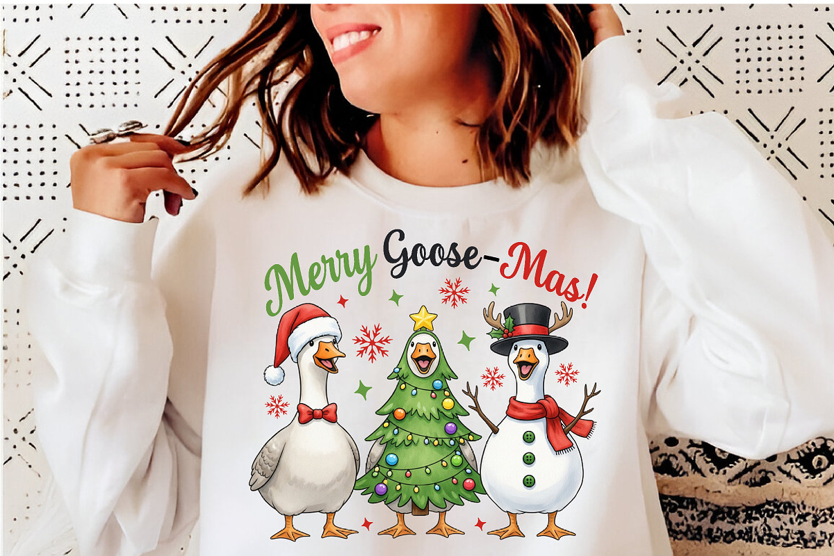 Funny Merry Christmas Png Goose Png, an Illustration by SinaCreation (Photo 2 of 7)