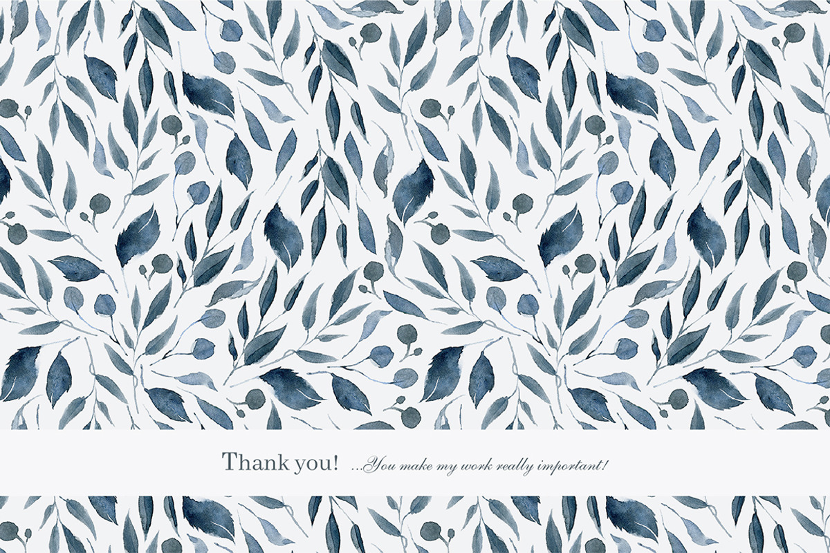 Blue Winter pattern collection, a Pattern Graphic by Dinkoobraz (Photo 10 of 10)