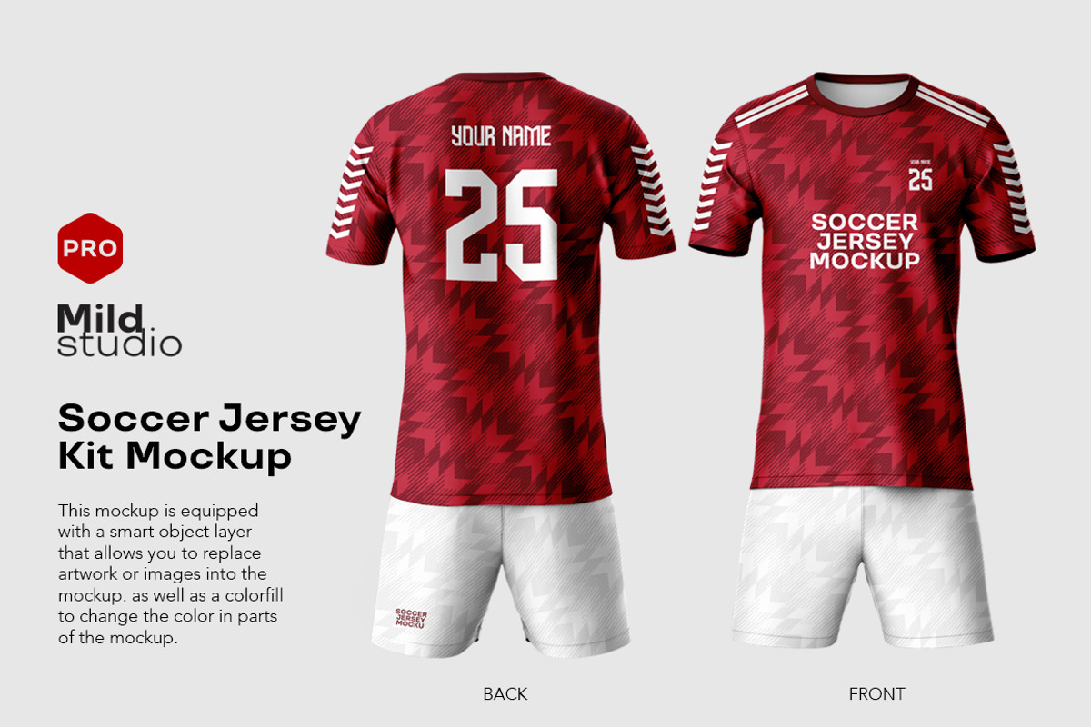 Soccer Jersey kit Mockup, an Apparel Mockup by Mildstudio (Photo 1 of 6)
