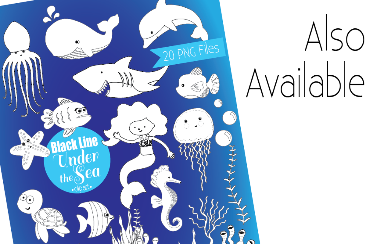 Under the Sea Clipart EPS Vectors, an Animal Illustration by Digibonbons (Photo 3 of 3)