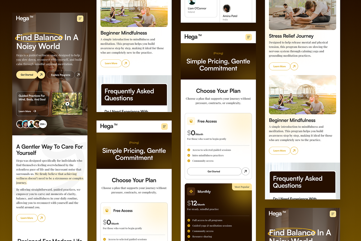 Hega - Health and Fitness Website, a Landing Page Template by SLAB! Design (Photo 5 of 5)