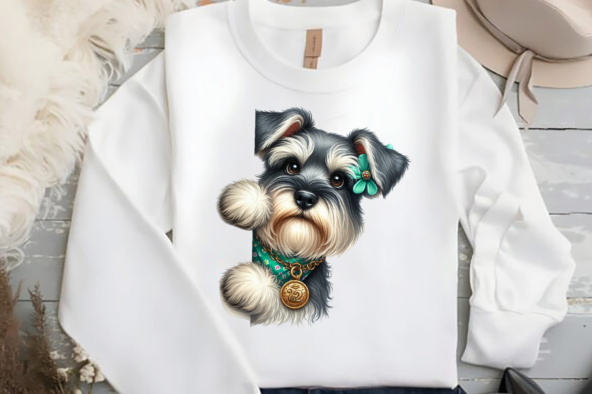 St Patrick’s Day Peeking Dogs Bundle, an Illustration by DreamCafeArt (Photo 4 of 4)