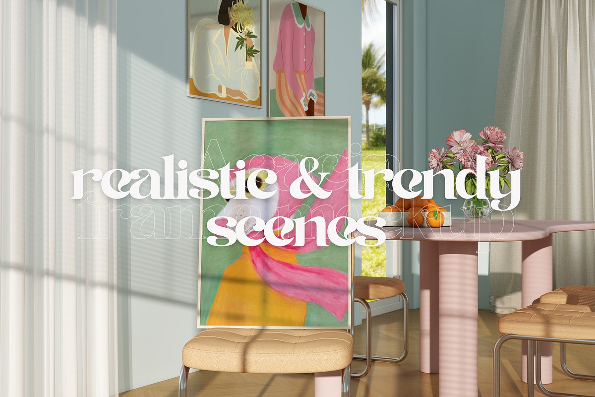 ACACIA | Dopamine Frame Mockup Set, a Household Mockup by SoleilHomeMockups (Photo 11 of 12)