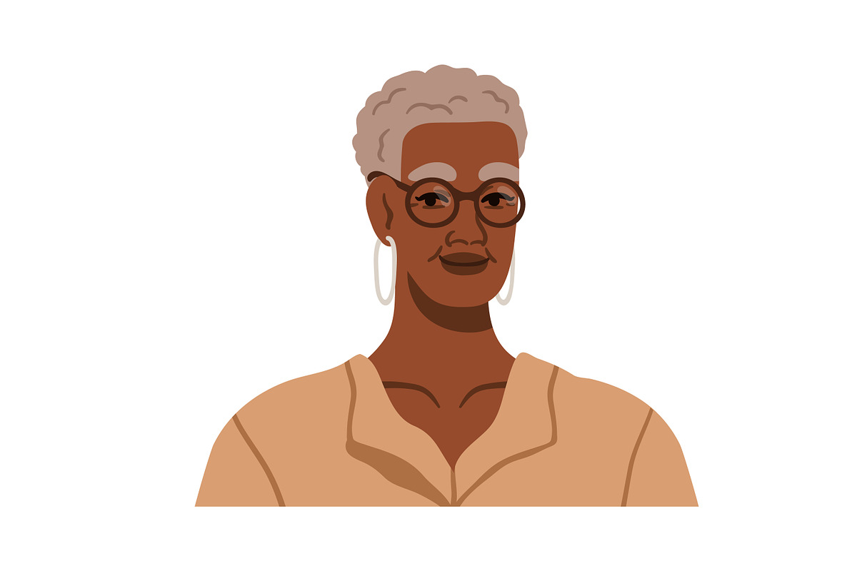 African-American women portraits set, a Person Illustration by Good Studio (Photo 4 of 16)