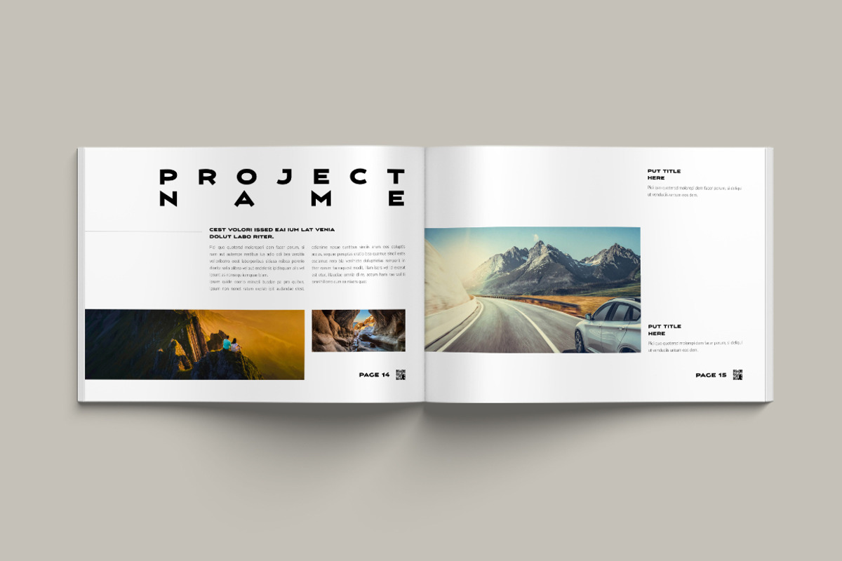 Photo Book Landscape Layout, a Brochure Template by Pixelpick (Photo 8 of 11)