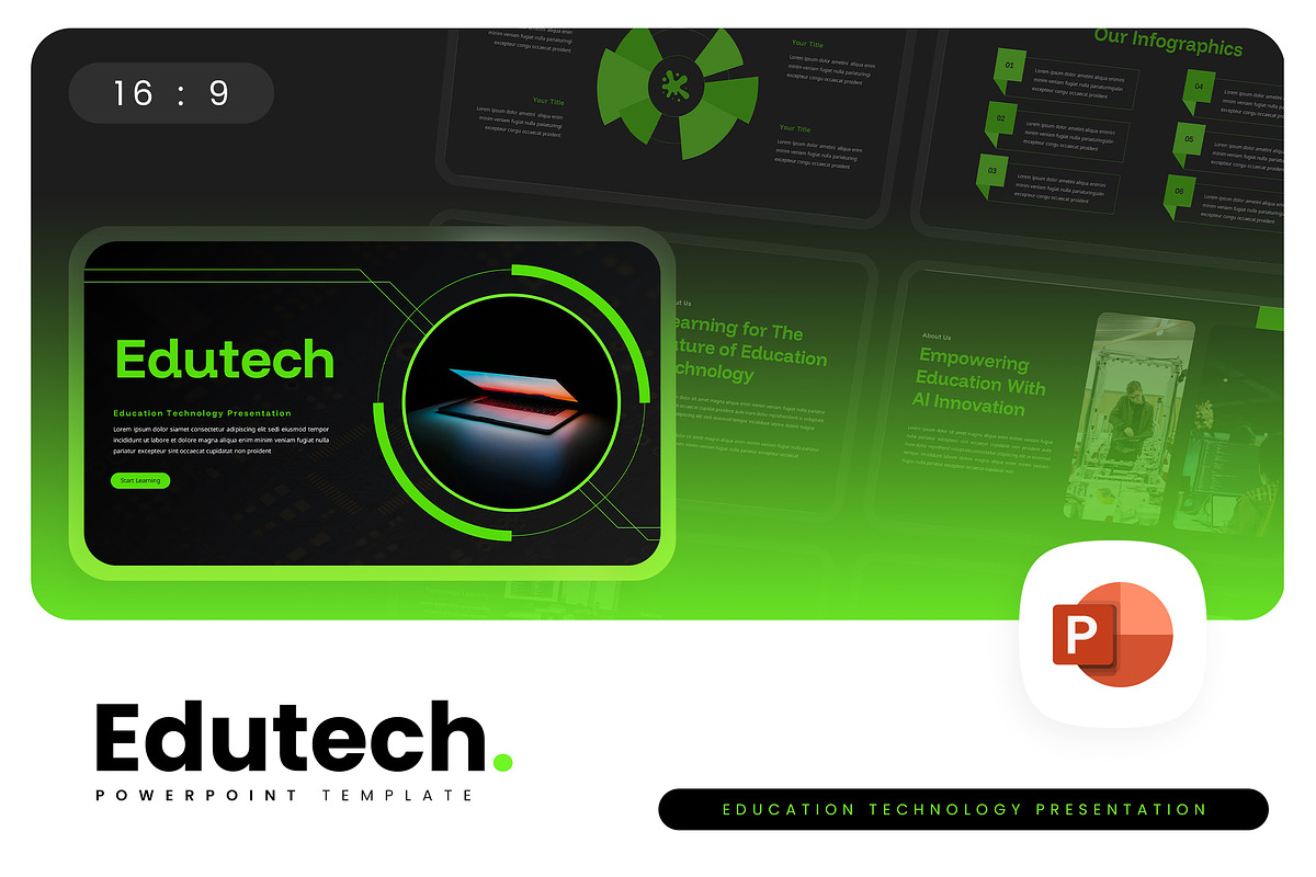 Edutech – Technology PowerPoint, a Presentation Template by Ermedia Studio