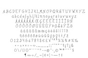 Wonky Kitten Font, a Handwritten Font by noonsun (Thumbnail 4 of 4)