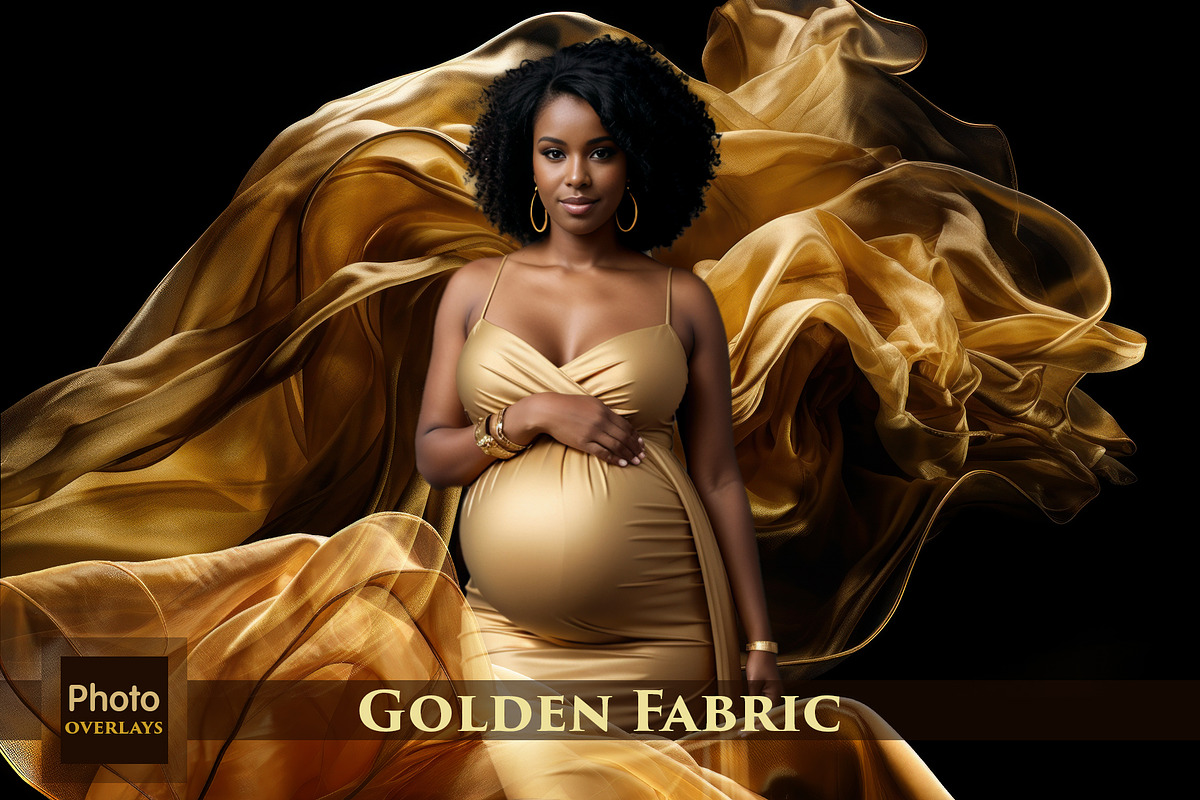 Golden Fabric Overlays, a Texture Graphic by HappyNews (Photo 1 of 8)