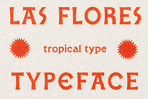 Las Flores - Mexican Font