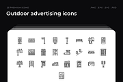 Outdoor advertising icons, an Outline Icon by Wencory (Thumbnail 2 of 2)