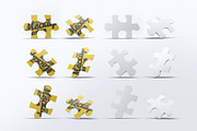One Puzzle Piece Mock-Up, an Advertising Mockup by Se٧enStudio (Thumbnail 6 of 6)