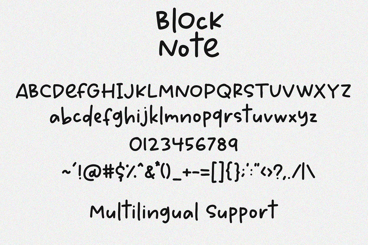 Block Note, a Font by Dm Studio (Photo 10 of 12)