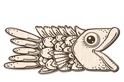 Fish Laser Cut Wooden Wall Art, an Animal Illustration by Bubert Art (Thumbnail 7 of 8)