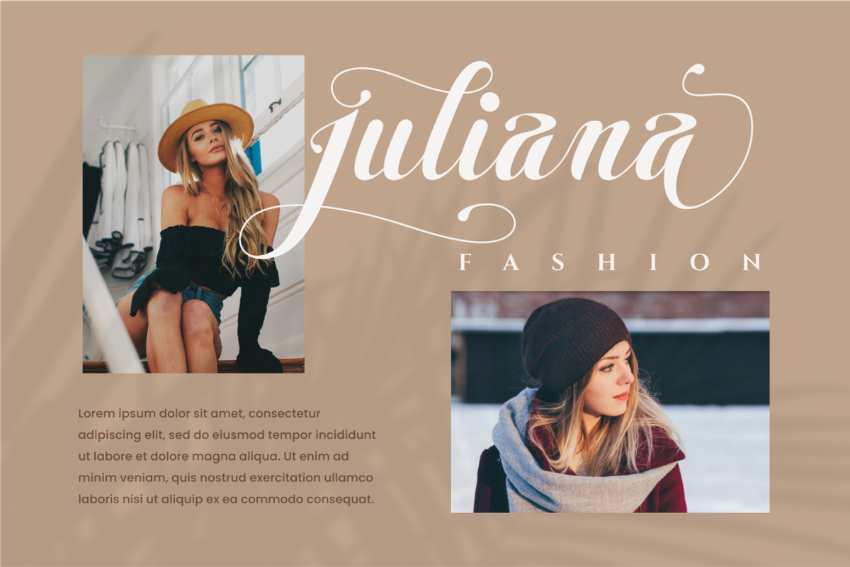 Emelya - Elegant Calligraphy Font, a Script Font by Idea Studio (Photo 2 of 11)