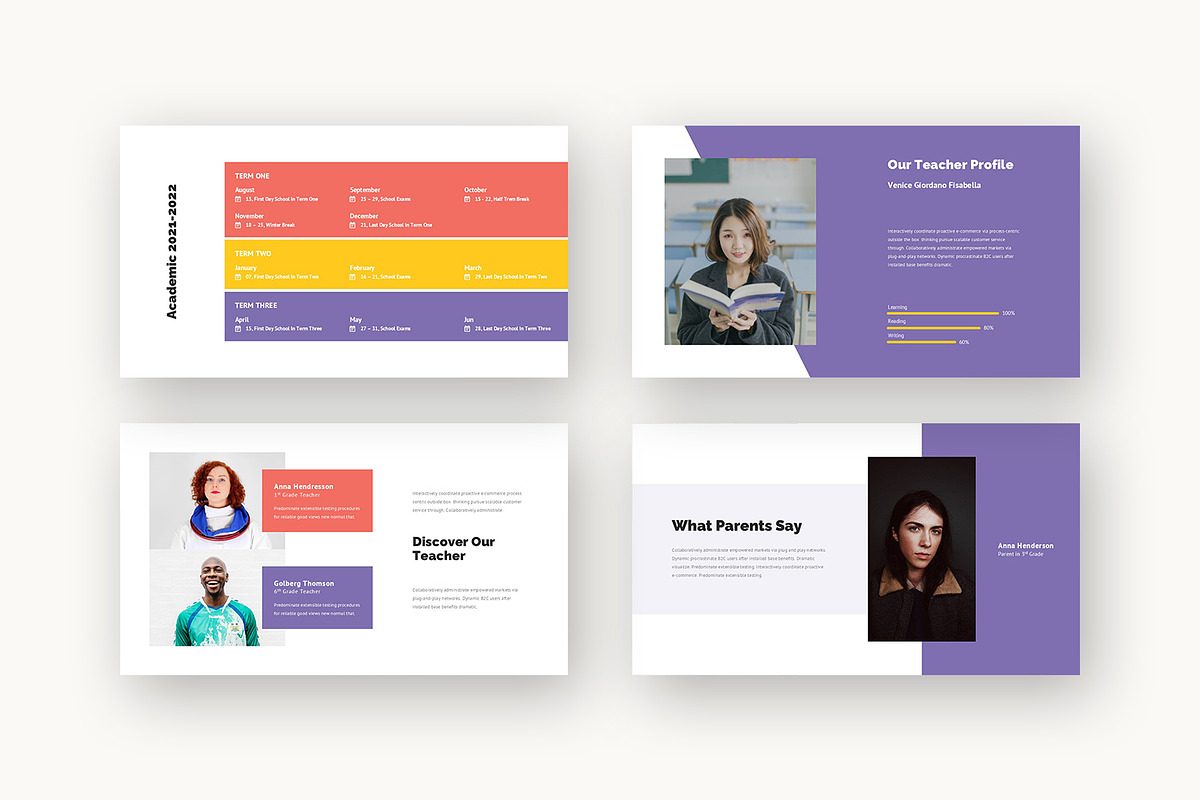 Qvio : School Promo Google Slides, a Presentation Template by Punkl Camp (Photo 5 of 16)