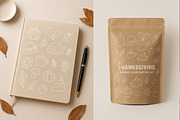 Thanksgiving Hand Draw Illustration, an Illustration by lanterby Illustration (Thumbnail 7 of 8)