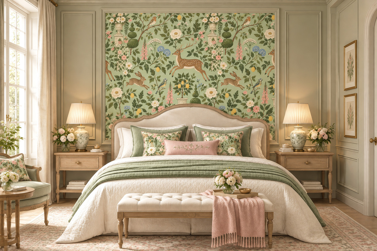 Enchanted Garden Seamless Wallpaper, a Wallpaper Graphic by by creative paper (Photo 15 of 15)