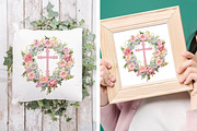 Embroidery Easter Wreath & Cross PNG, an Object Graphic by V Design Creator (Thumbnail 5 of 7)
