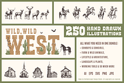 Wild, Wild West. 250 Illustrations, an Object Graphic by Cosmic Store (Thumbnail 1 of 9)