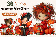 Halloween Fairy PNG Clipart Bundle., an Animal Illustration by SVGArt (Thumbnail 1 of 5)