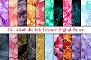 Alcoholic Ink Texture Digital Paper, a Texture Graphic by Digital Studio (Thumbnail 1 of 2)