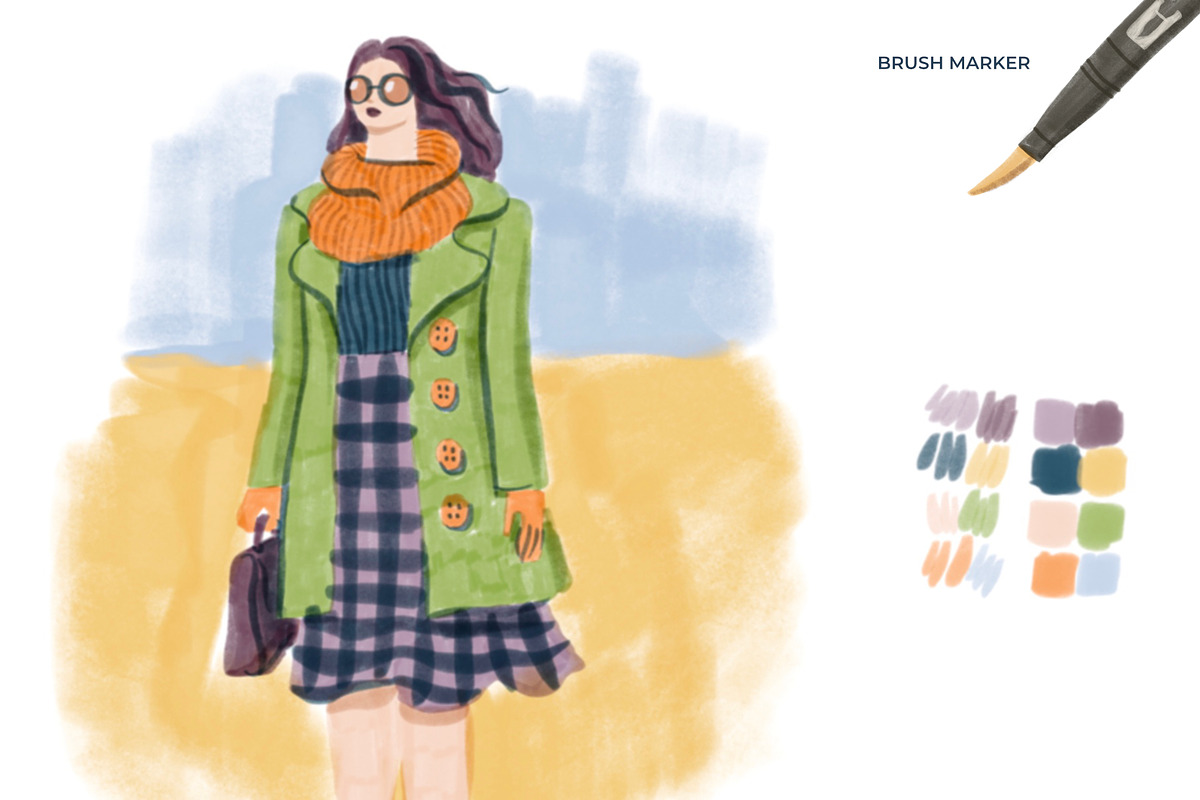 Markers Procreate Brush Set, a Brush Add-On by Insalata Illustrata (Photo 5 of 12)