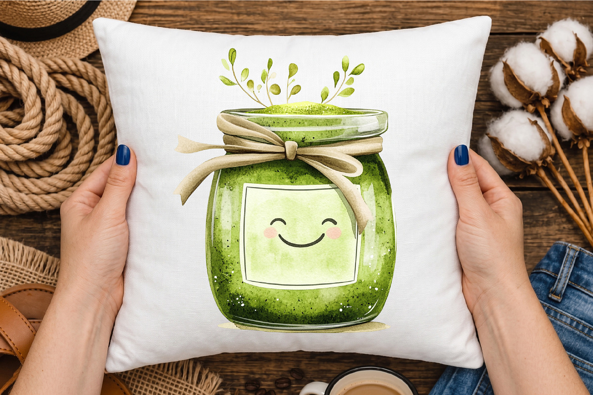 Cute Kawaii Chibi Matcha Clipart, a Seasonal Illustration by designcity5 (Photo 4 of 5)
