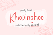 Khopinghoo, a Handwritten Font by Allouse Studio (Thumbnail 1 of 10)