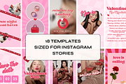 Valentines Retro Instagram Templates, a Social Media Template by The Pixel Palace (Thumbnail 3 of 8)