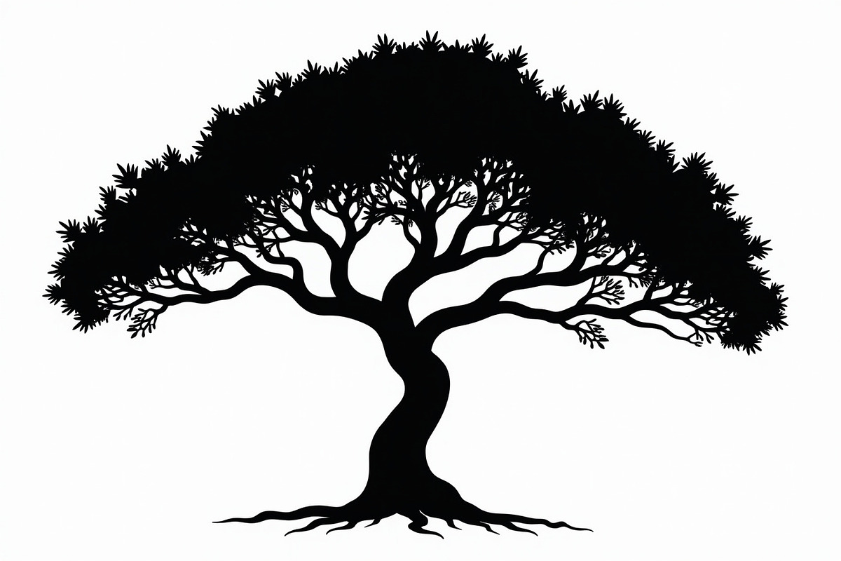 20 Black Tree Silhouettes Bundle, an Illustration by Gaye Art (Photo 20 of 21)
