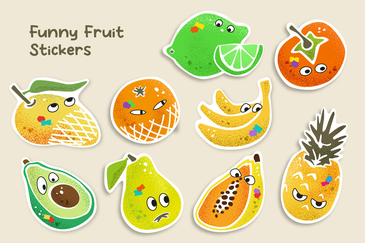 Mango & Co. Juicy Fruits Stckers, a Graphic by svetlana.belaia (Photo 7 of 9)