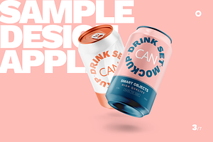 Drink Can Metallic Mockup 330ml