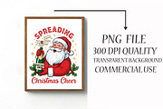 Funny Christmas Santa Claus Sublimat, an Illustration by Libby Wishes (Thumbnail 3 of 6)