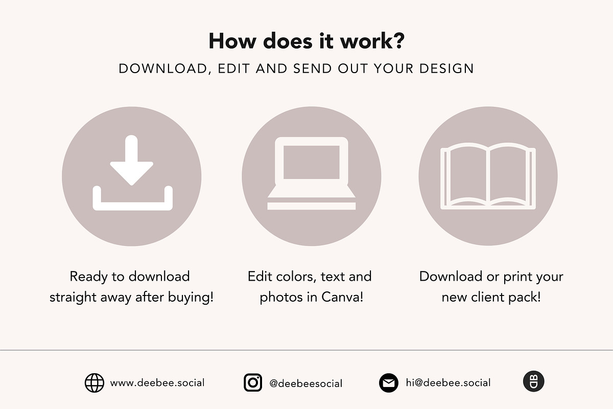 Client Welcome Packet Template Canva, a Brochure Template by DeeBeeDesign (Photo 10 of 10)