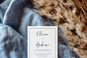 Blue 5x7 Invitation card mockup PSD, an Advertising Mockup by Blush Roses Print (Thumbnail 7 of 9)