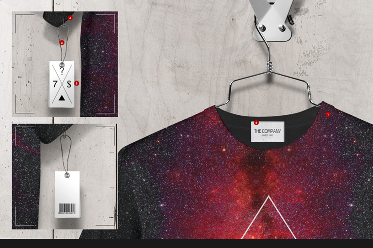Men's T-shirt On 5 Stages Mock-up, a Hoody Mockup by Mocca Mockups Store (Photo 36 of 69)