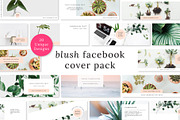 Blush Facebook Cover Pack, a Social Media Template by Bold Leap Creative (Thumbnail 1 of 5)