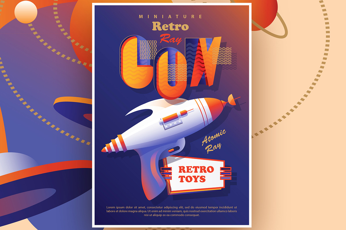 Space Voyage - Retro Design Toolkit, an Object Illustration by Polar Vectors (Photo 14 of 23)