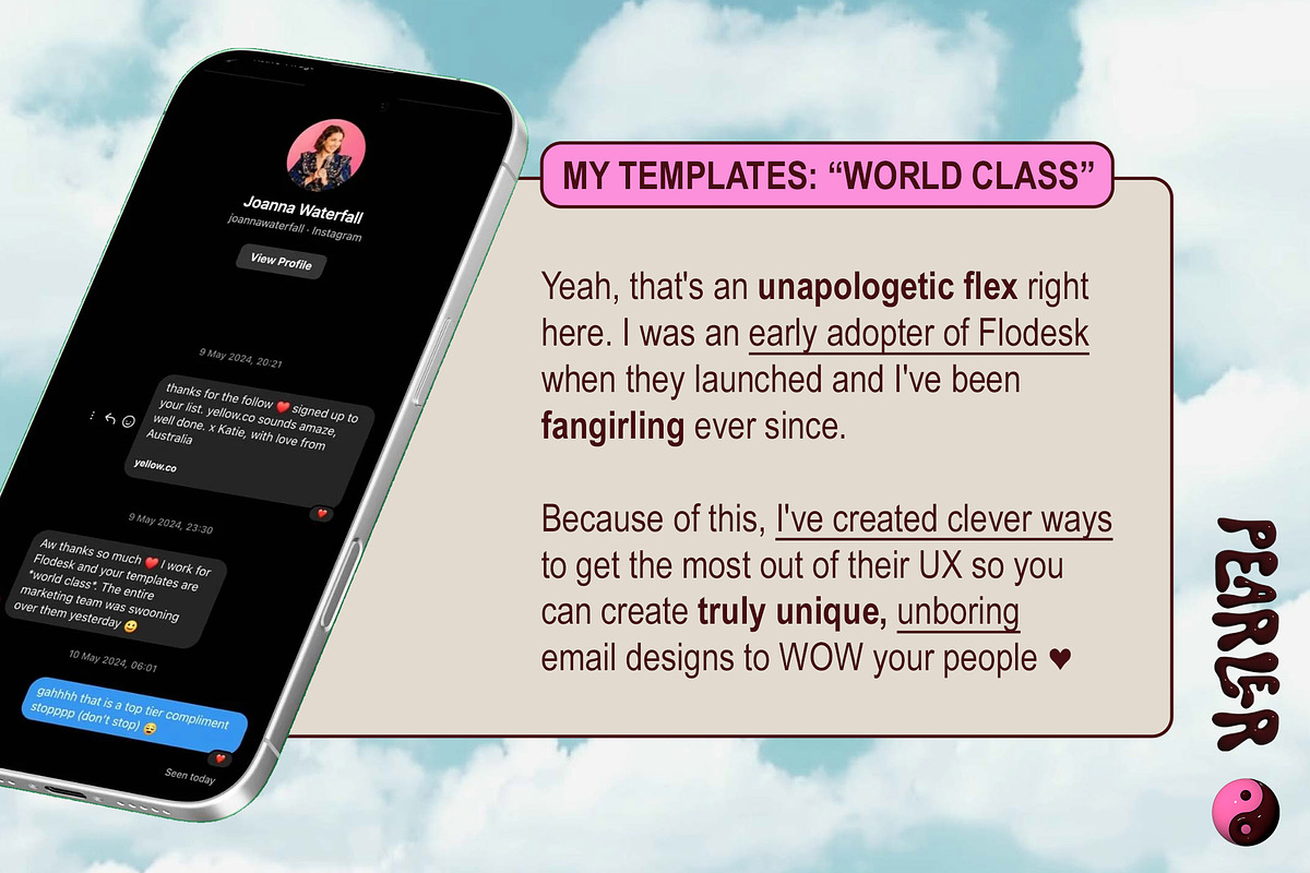 Flodesk Lead Gen 5x Email Templates, an Email Template by PEARLER (Photo 7 of 9)