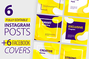 FLUID STYLE Social Media Booster Set, a Social Media Template by CONECT Market (Thumbnail 2 of 3)