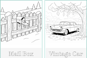 Winter Holidays Xmas Coloring Pages, a Seasonal Illustration by Nuvame Arts & Designs (Thumbnail 6 of 19)