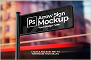 Street Sign Mockup PSD, an Advertising Mockup by Bruno's Shop (Thumbnail 2 of 4)