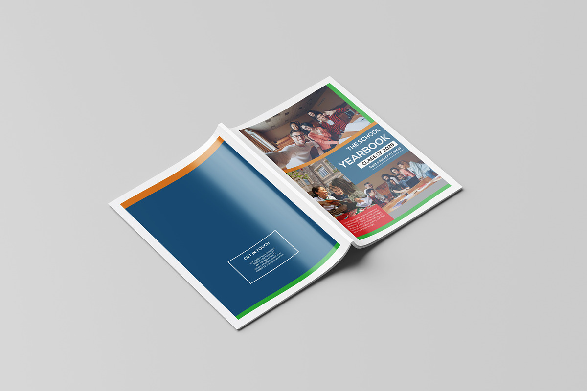 School Yearbook Template, a Brochure Template by Template Shop (Photo 10 of 10)